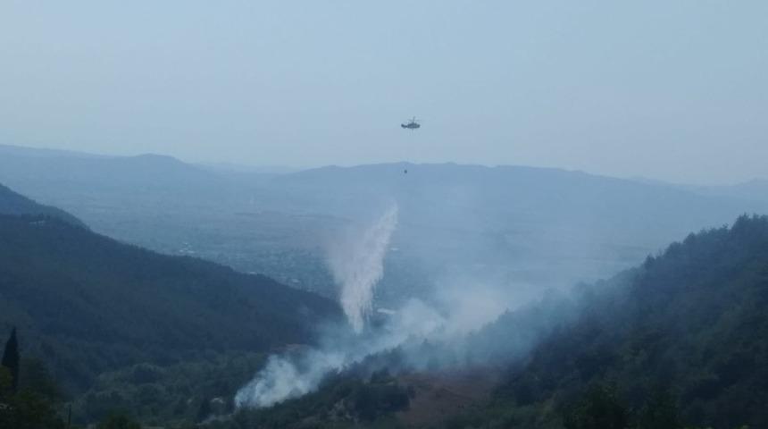Osmaniye’de 1,5 hektarlık çam ve makilik alan yandı