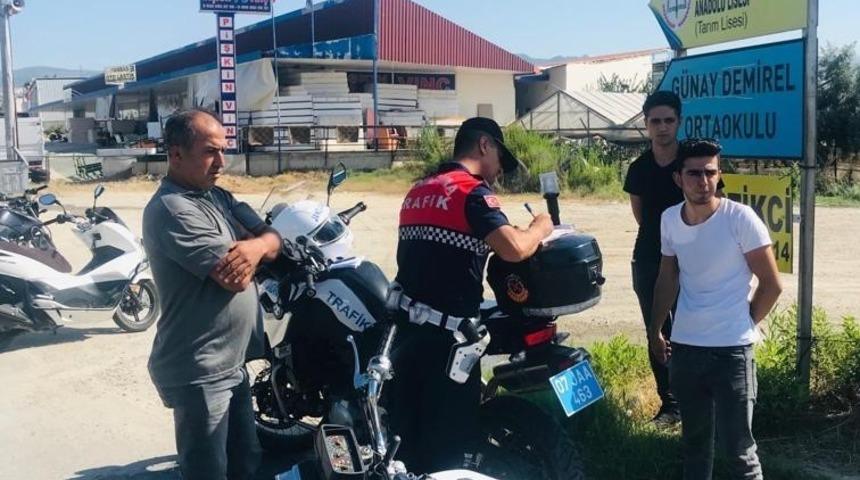 Motosikletlilere yönelik sıkı denetim