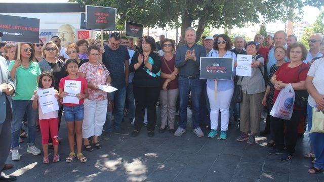Sivas'ta, Emine Bulut cinayeti protesto edildi