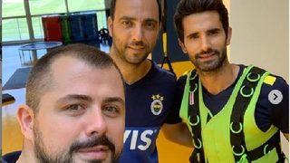 Alper Potuk izin gününde tesiste çalışıyor