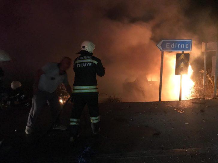 Facianın eşiğinden dönüldü! Araç alev topuna döndü! G5