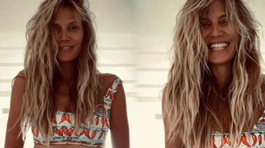 Heidi Klum: Makarnayı fazla ka&ccedil;ırmış olabilirim
