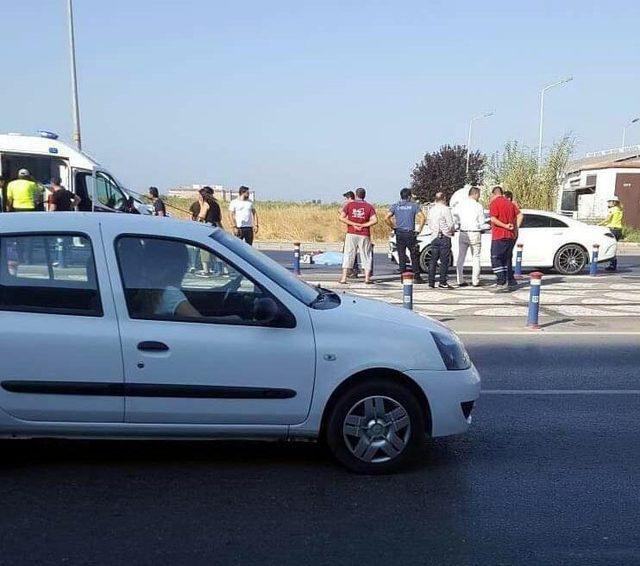 Otomobil çarpan Özbek kadın öldü