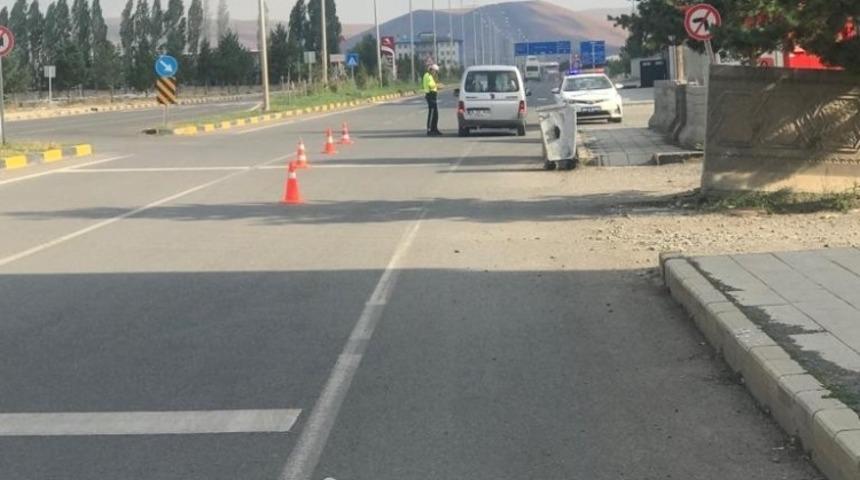 Kars&rsquo;ta radarla hız denetimi