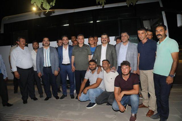 Beyazgül, fetih yolcularını uğurladı