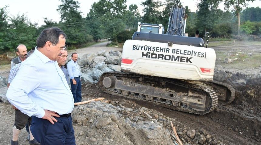 Büyükşehirde ’sel’ mesaisi