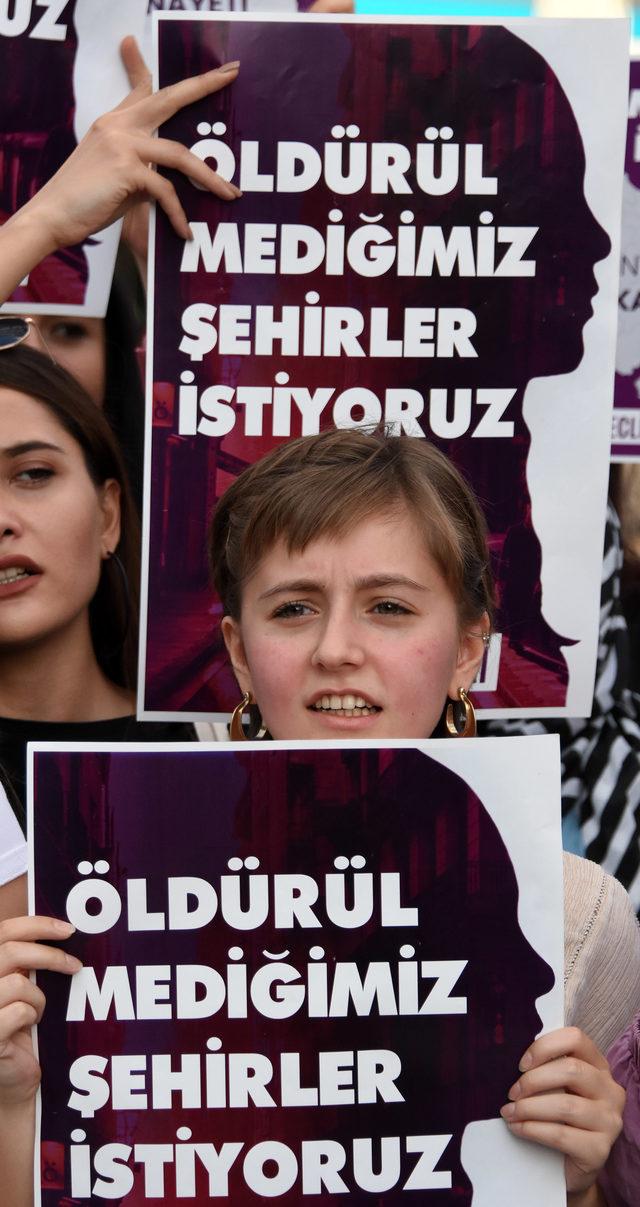 Konyalı kadınlar Emine Bulut cinayetini protesto etti