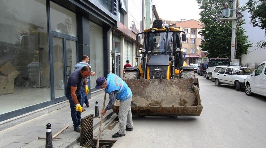 Bayburt&rsquo;ta sağanak yağışın ardından