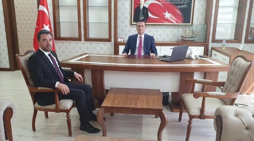 Başkan &Ccedil;etin&rsquo;den Kaymakam Yıldız&rsquo;a hayırlı olsun ziyareti