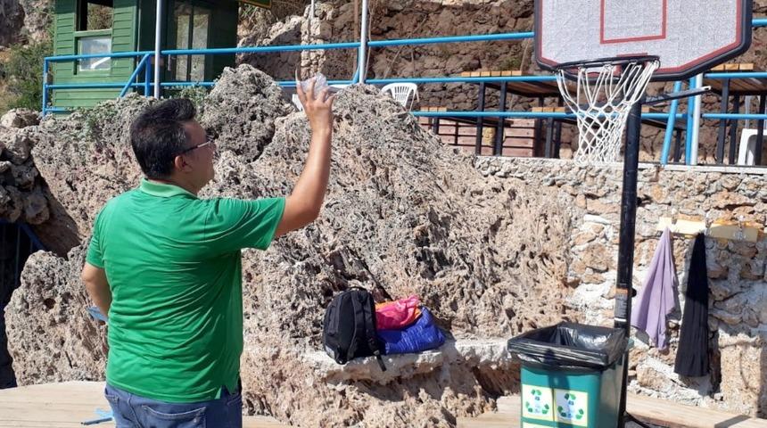 Mavi bayraklı plajlarda &ccedil;evreci potalar