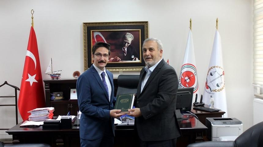 Müftü Çetin, Adalet Komisyonu Başkanlığı Odabaş’a hayırlı olsun ziyareti
