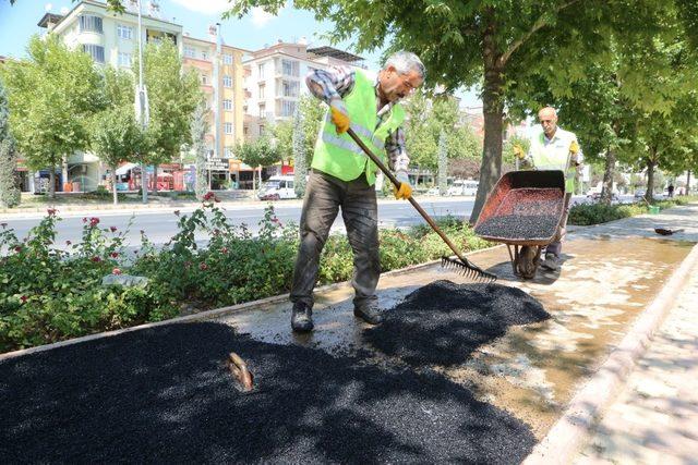 Elazığ’da yürüyüş yollarında yenileme çalışması