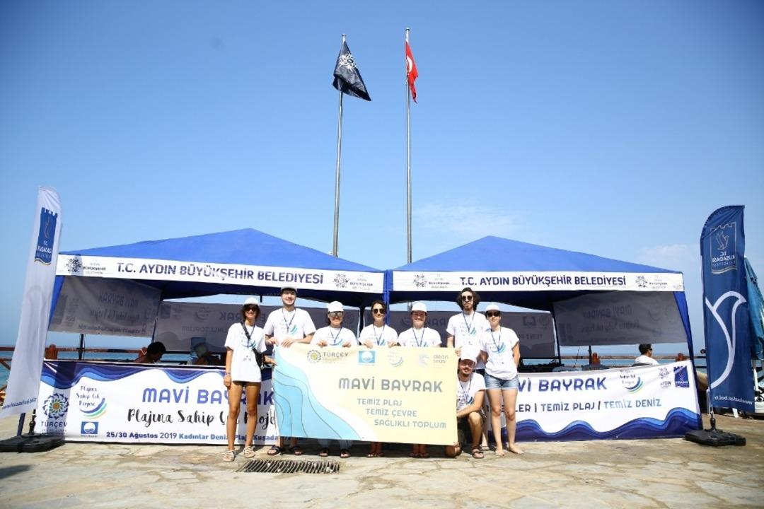 Aydın B&uuml;y&uuml;kşehir Mavi Bayraklı plajlara sahip &ccedil;ıkıyor