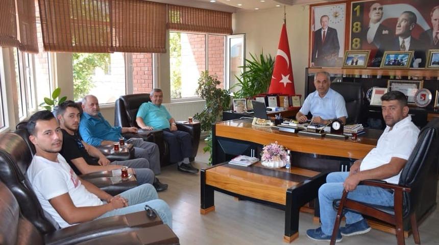 Başkan Yaman&rsquo;a ziyaretler