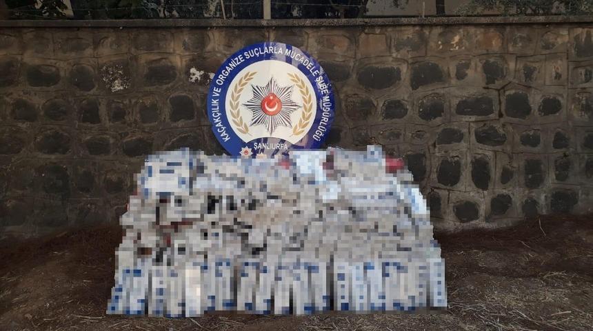 Şanlıurfa&rsquo;da 11 bin 480 paket ka&ccedil;ak sigara ele ge&ccedil;irildi