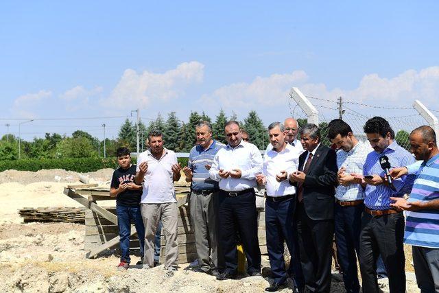 Başkan Çınar, cami temel atma törenine katıldı