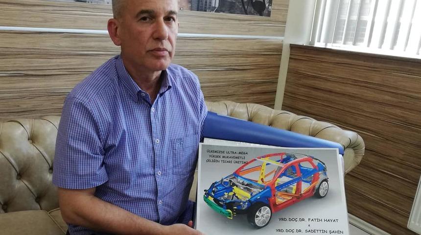 Patentini alıp üretimini yaptığı çelikle yerli otomobile destek vermek istiyor