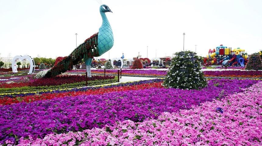 Sel&ccedil;uklu &Ccedil;i&ccedil;ek Bah&ccedil;esi şehrin cazibe merkezi oldu