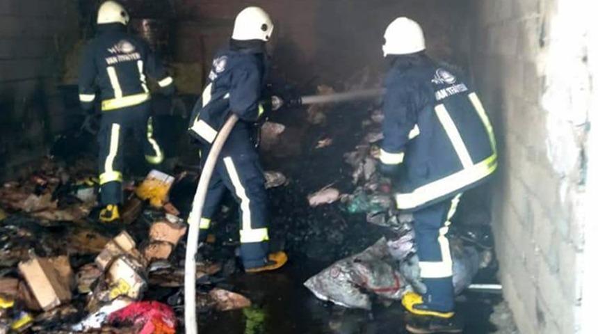 Van&rsquo;da depo yangını