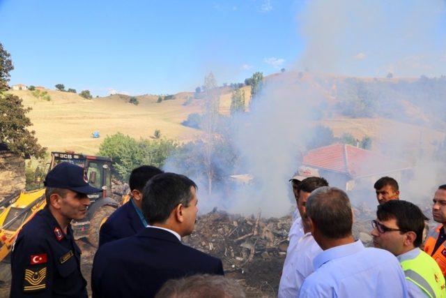 Çorum’daki yangın