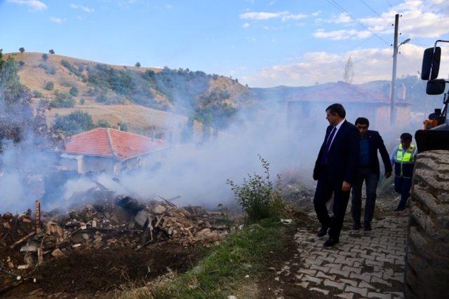 Çorum’daki yangın