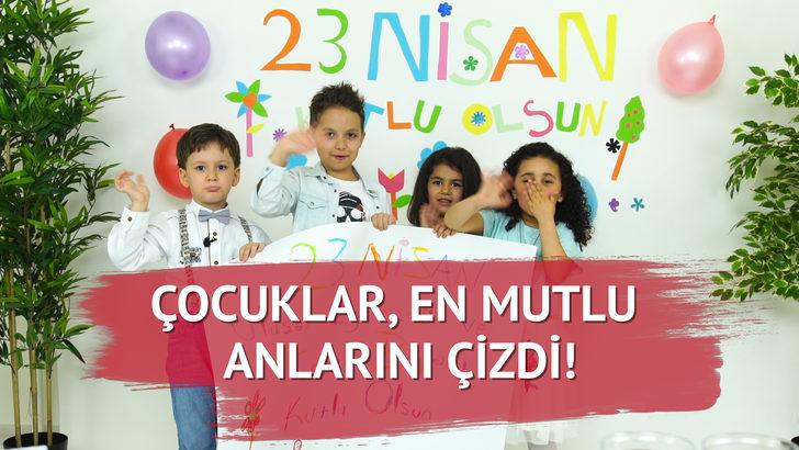 Çocuklar, En Mutlu Anlarını Çizdi!