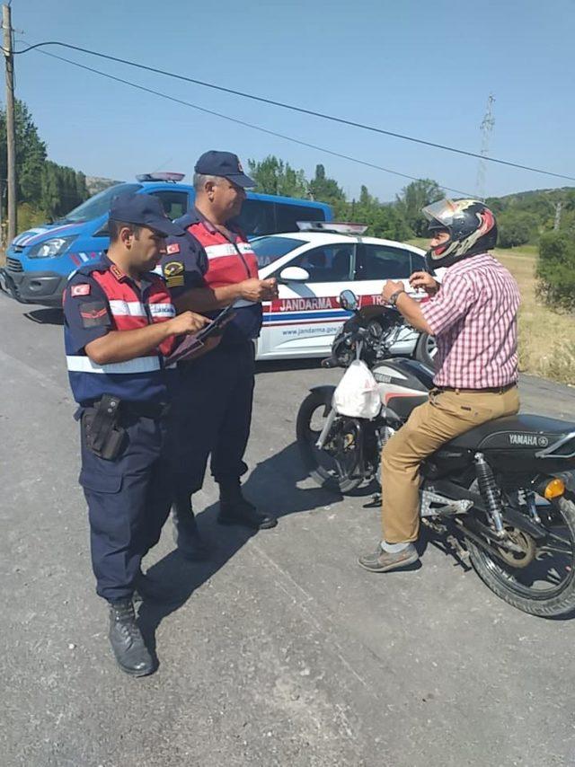 Jandarmadan motosikletlere yönelik özel denetim