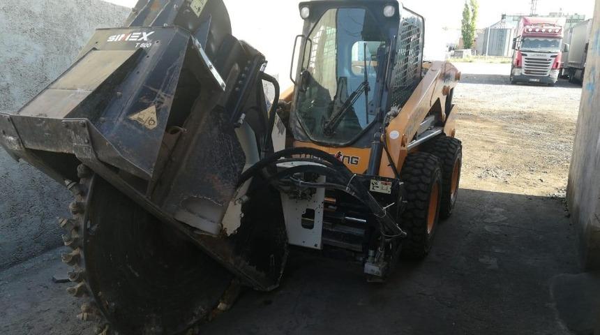 İş makinası &ccedil;alan son hırsız da yakalandı