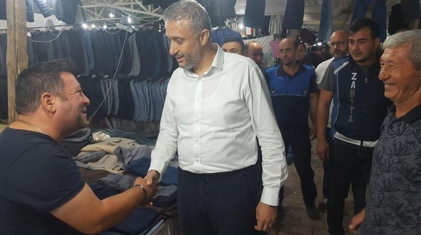Başkan Bi&ccedil;er&rsquo;den panayır esnafı ziyareti
