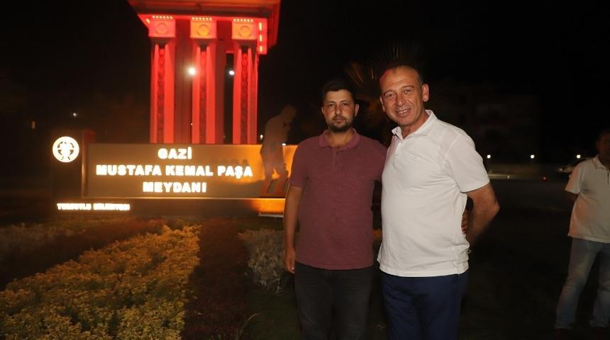 Eleştirilen tabela yenilendi