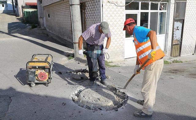 Rögar kapakları yol seviyesine çıkarılıyor