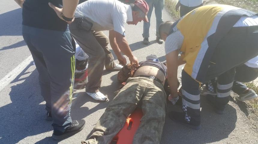 Bilecik&rsquo;te motosiklet kazası; 1 yaralı