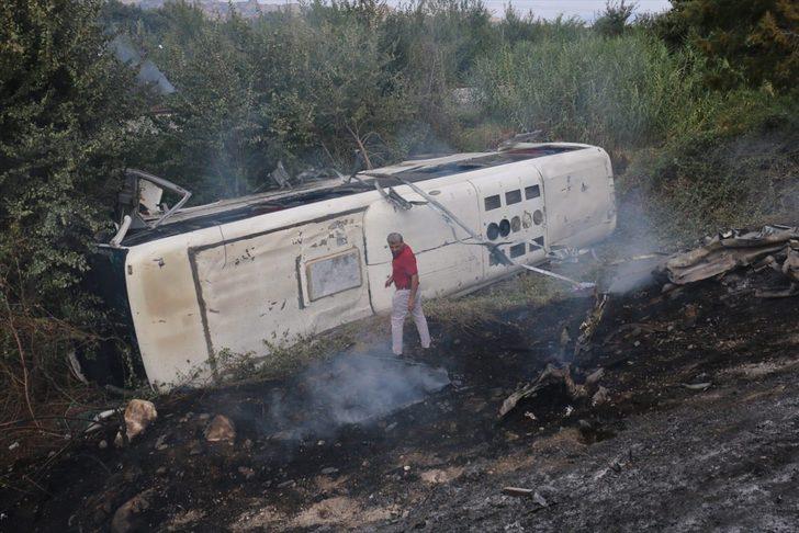 Aydın'da işçi otobüsü devrildi: 1'i ağır 20 yaralı G5