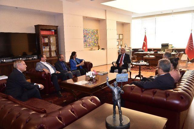 Sendika başkanlarından Kılıçdaroğlu’na ziyaret