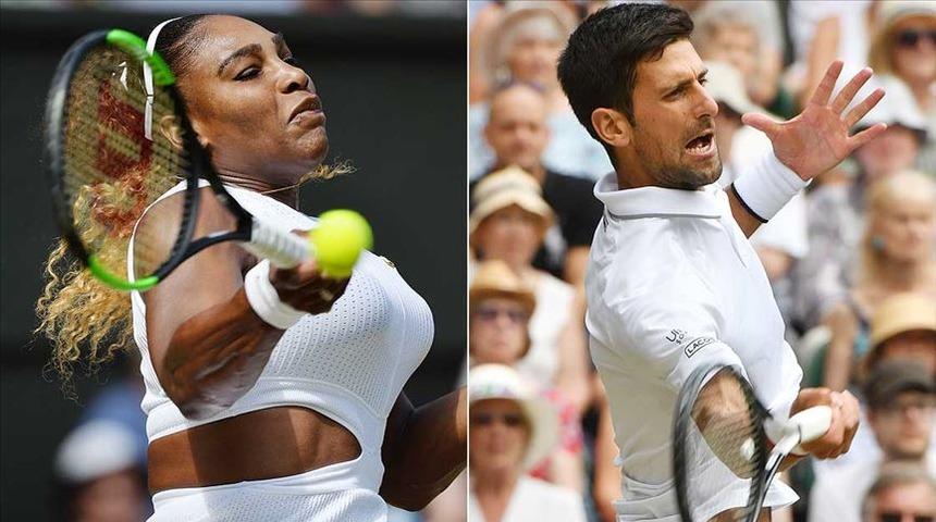 Serena Williams ve Djokovic üçüncü tura yükseldi