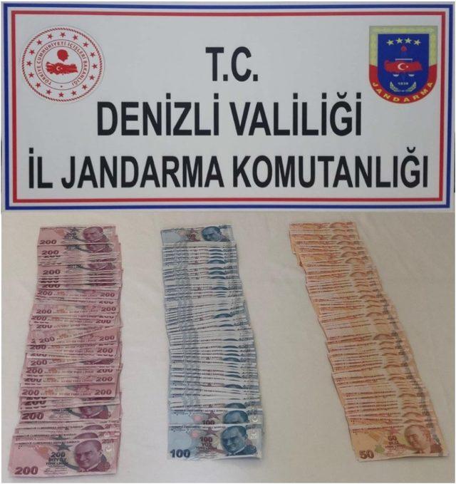 Denizli’de 29 bin 750 lira değerinde sahte banknot ele geçirildi