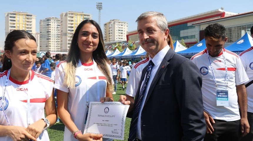 Şahinbey Belediyesi yaz spor okulu mezuniyeti