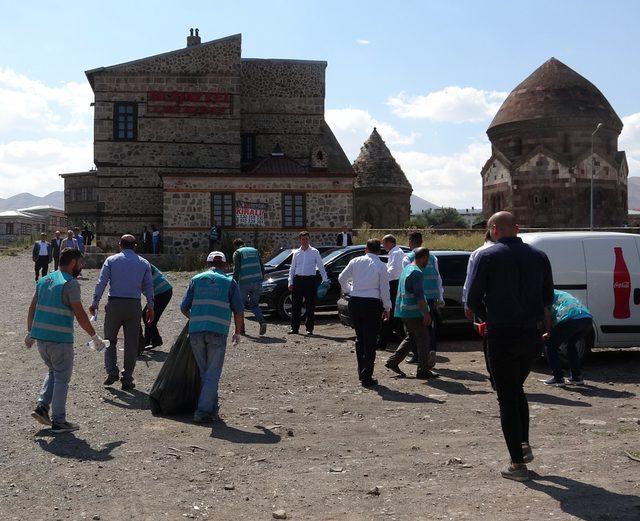 Erzurum'da denetimli serbestlik yükümlüleri temizlik yaptı