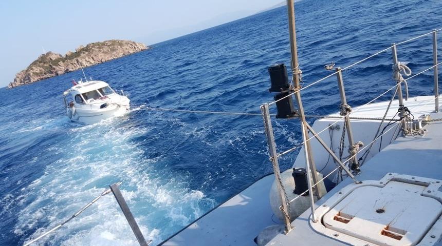 İmdatlarına Sahil G&uuml;venlik ekipleri yetişti