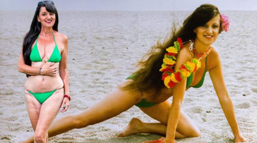 20 yaşında giydiği bikiniyi 68 yaşında tekrar giydi: 'Tamamen doğalım, saçlarımı bile boyamadım'