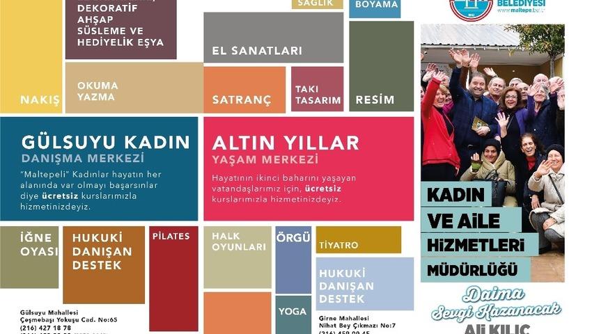 Kadınlara ve engellilere her dalda eğitim