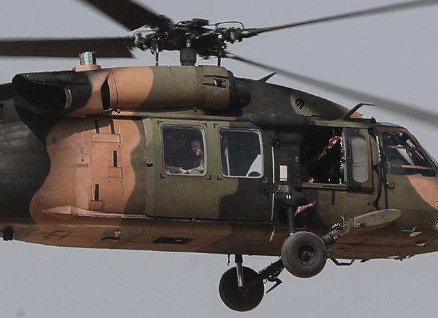Suriye sınırında helikopter hareketliliği (2)
