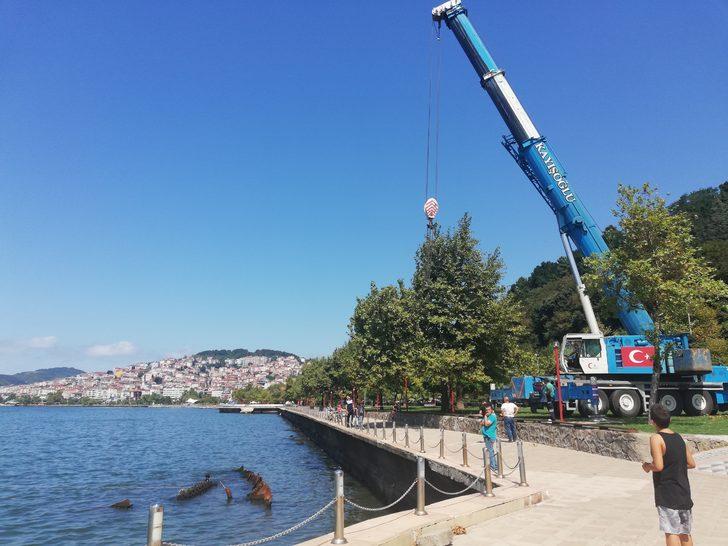 Zonguldak'ta batık gemiyi çıkartma çalışmaları başladı G1