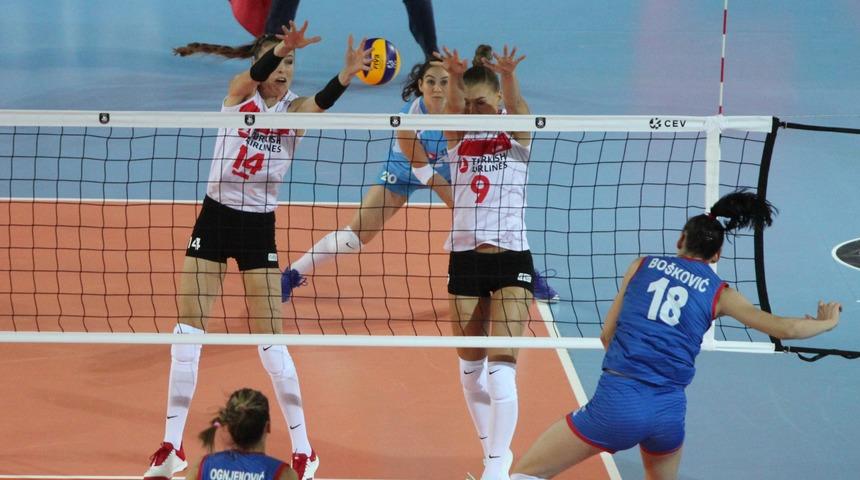 Türkiye 1 - 3 Sırbistan (Avrupa Kadınlar Voleybol Şampiyonası)