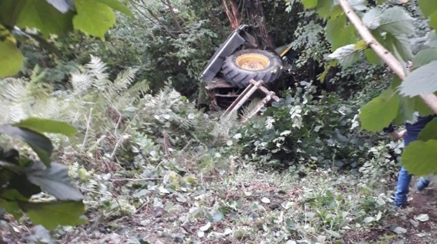 G&uuml;meli&rsquo;de trakt&ouml;r kazası: 1 yaralı