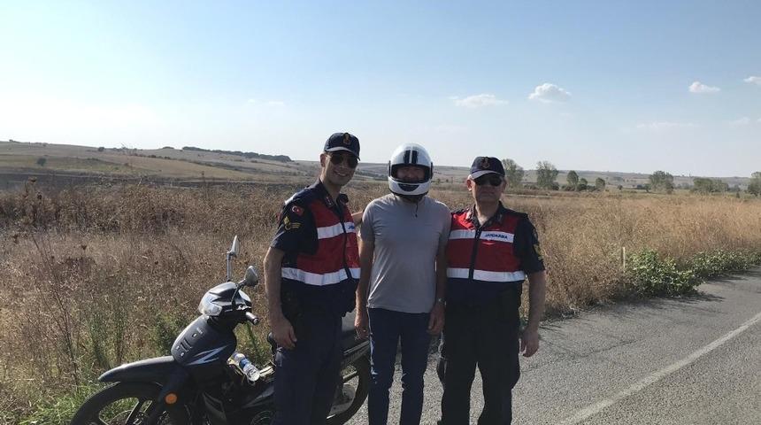 Jandarmadan motosiklet uygulaması