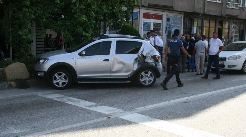 Devrek&rsquo;te meydana gelen zincirleme trafik kazası
