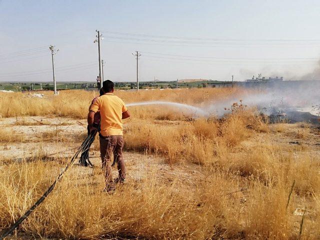 Şanlıurfa’da boşaltılan mülteci kampında yangın