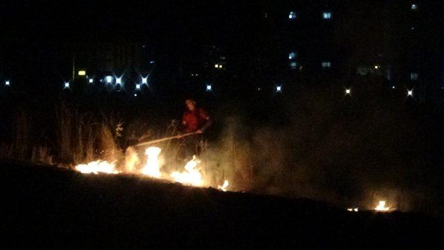 Diyarbakır’da anız yangını