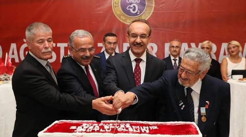 Orduda Zafer Bayramı resepsiyonu